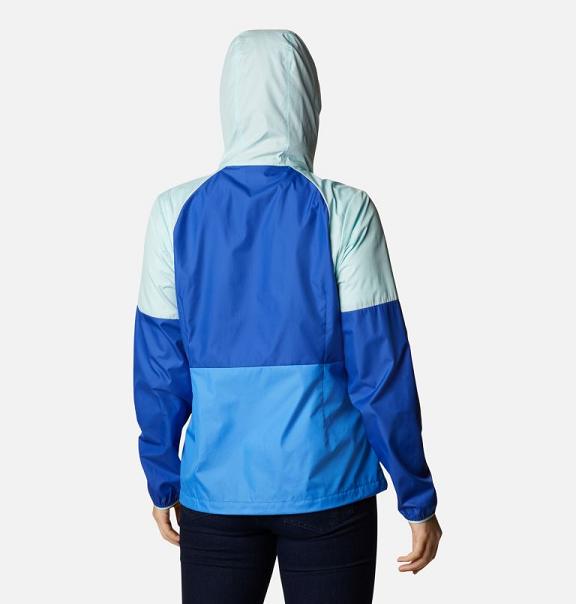 Columbia Side Hill Windbreaker Blue For Women's NZ96058 New Zealand